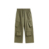 Casual 3D Wide-leg Cargo Pants
